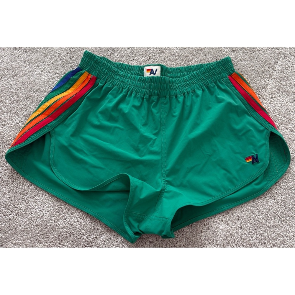 Aviator Nation Green Athletic Board Shorts - Size Large